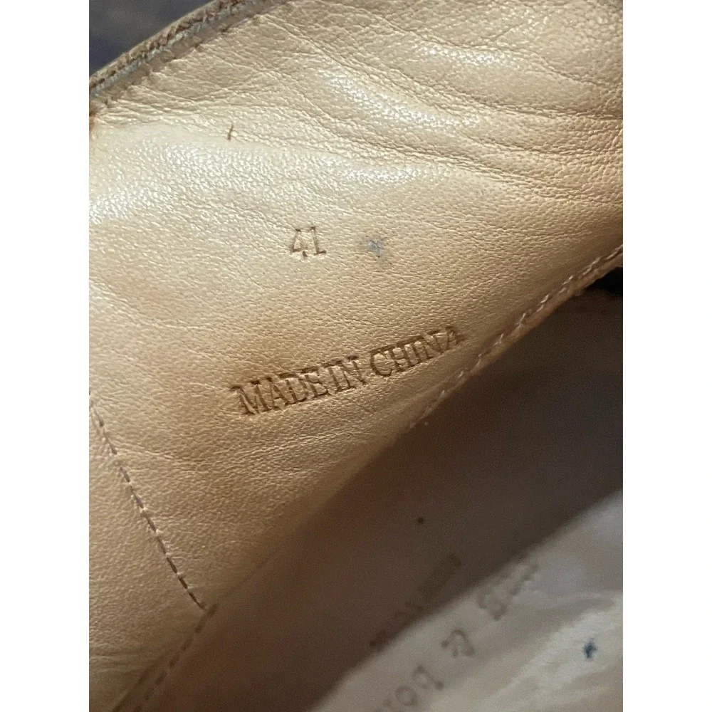 Rag & Bone Margot Ankle Booties Womens EU 41 Tan Brown Leather Zip Boot US 10